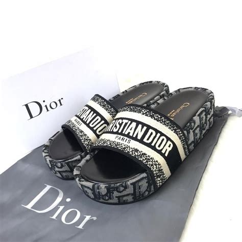 beige dior slides|christian dior slippers women.